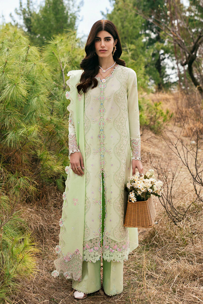 Qalamkar Qlinekari Lawn - DC-14 - Meline