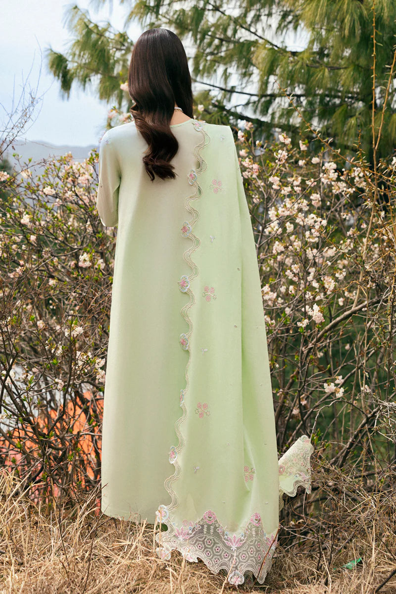 Qalamkar Qlinekari Lawn - DC-14 - Meline