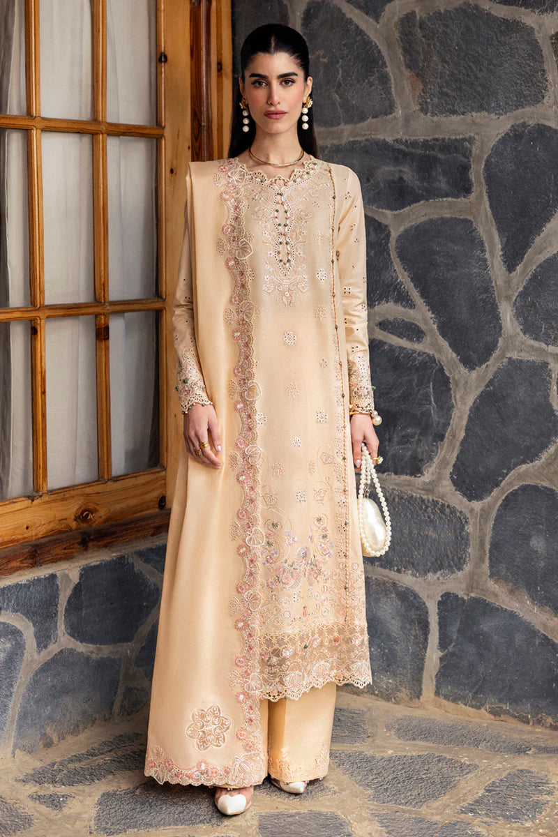 Qalamkar Qlinekari Lawn - DC-12- Disa