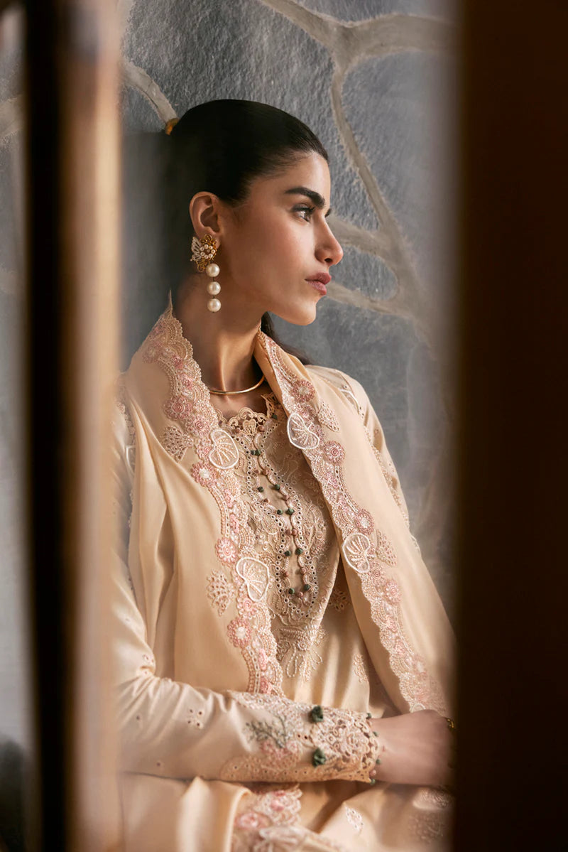 Qalamkar Qlinekari Lawn - DC-12- Disa