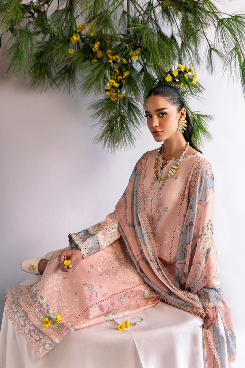 Qalamkar Qlinekari Lawn - DC-11- Hedi