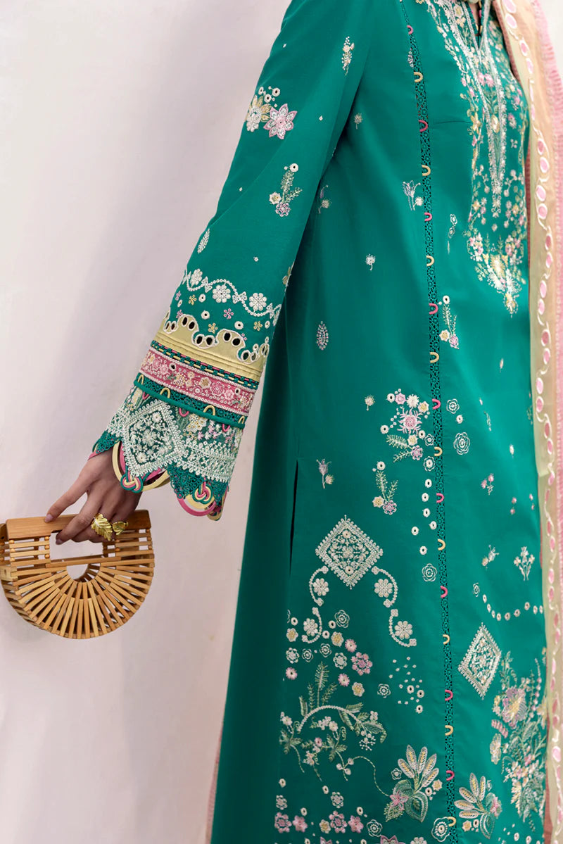 Qalamkar Qlinekari Lawn - DC-08 - Elida