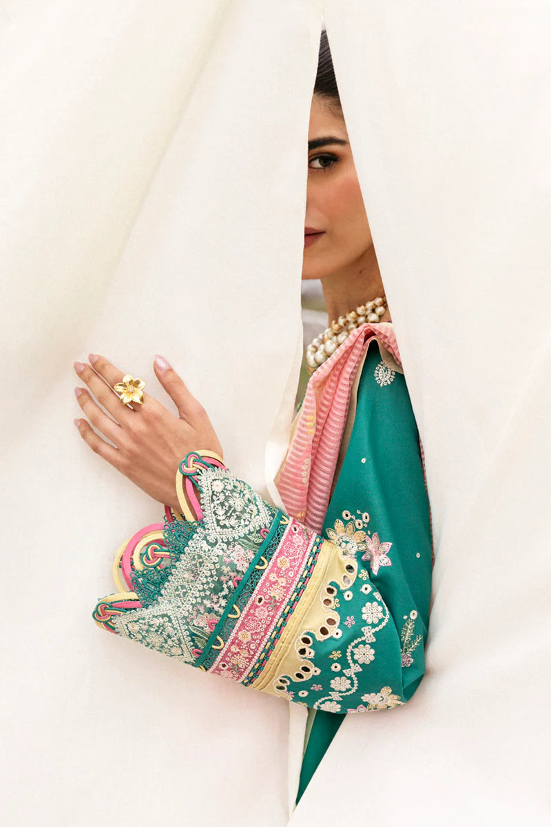 Qalamkar Qlinekari Lawn - DC-08 - Elida