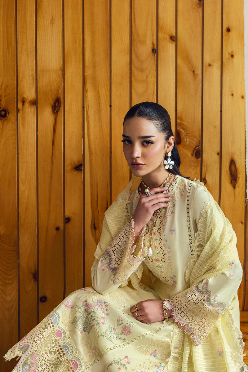 Qalamkar Qlinekari Lawn - DC-04 - Keva