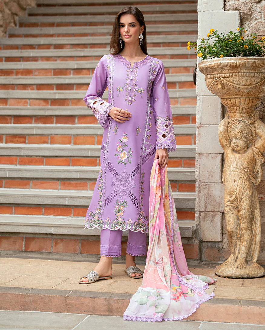 Roheenaz Summer Reverie Unstitched Lawn Collection - Wisteria