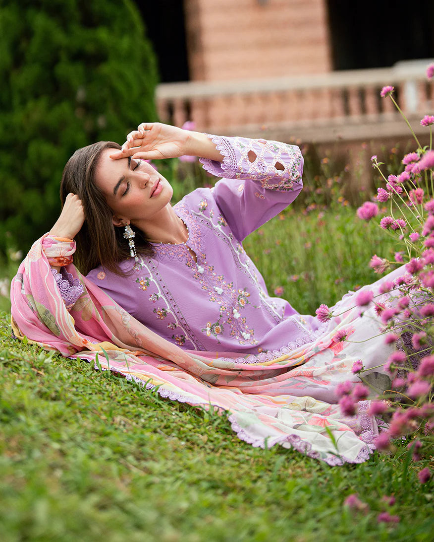 Roheenaz Summer Reverie Unstitched Lawn Collection - Wisteria