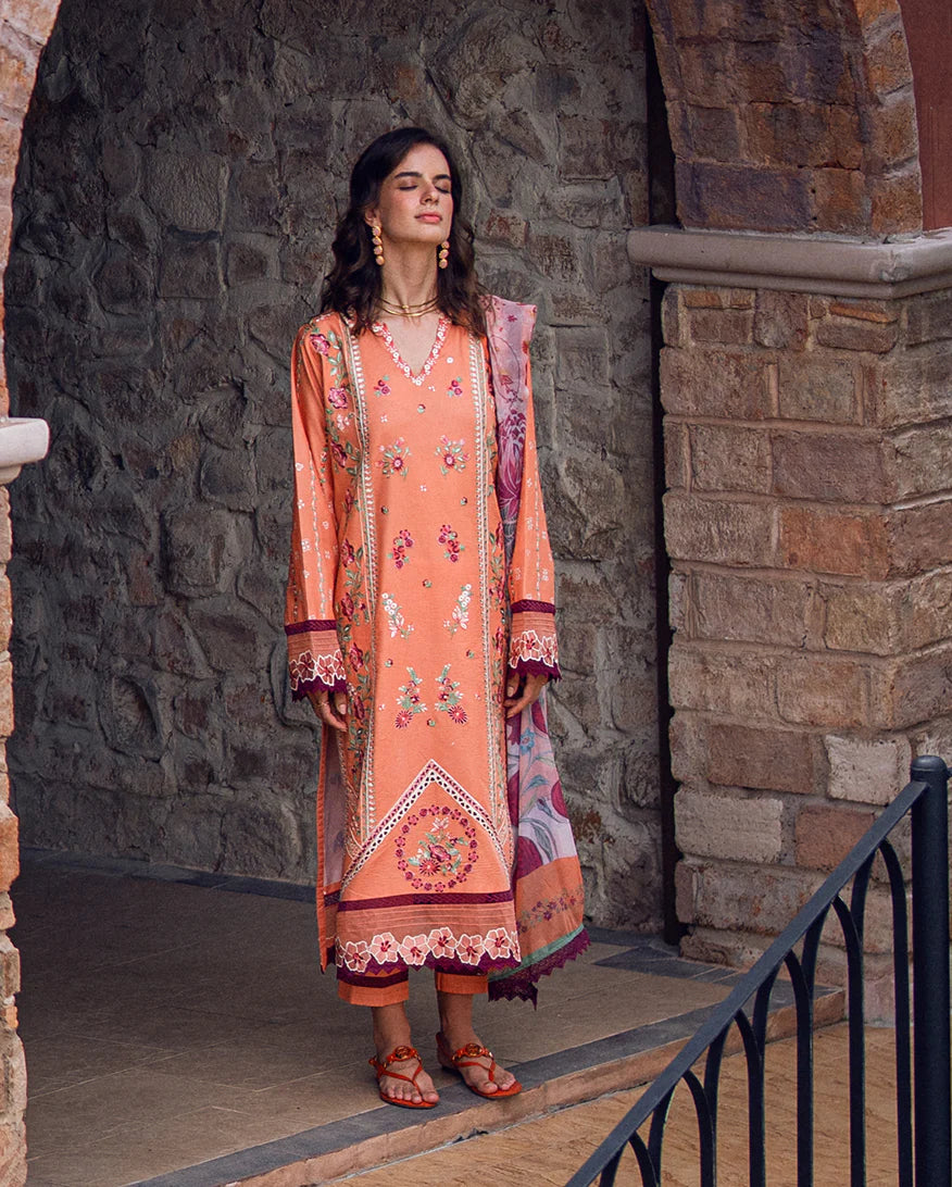 Roheenaz Summer Reverie Unstitched Lawn Collection - Orelia