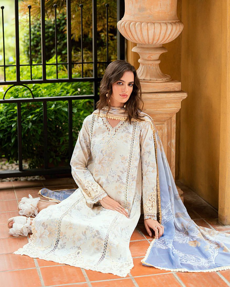 Roheenaz Summer Reverie Unstitched Lawn Collection - Celestra