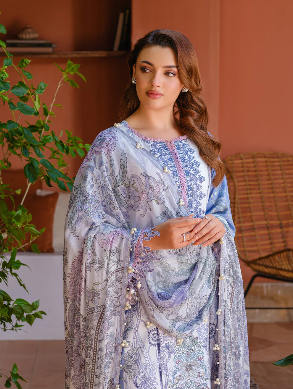 Jade Urbane Embroidered Cambric Lawn Collection 2025 - 20895 A