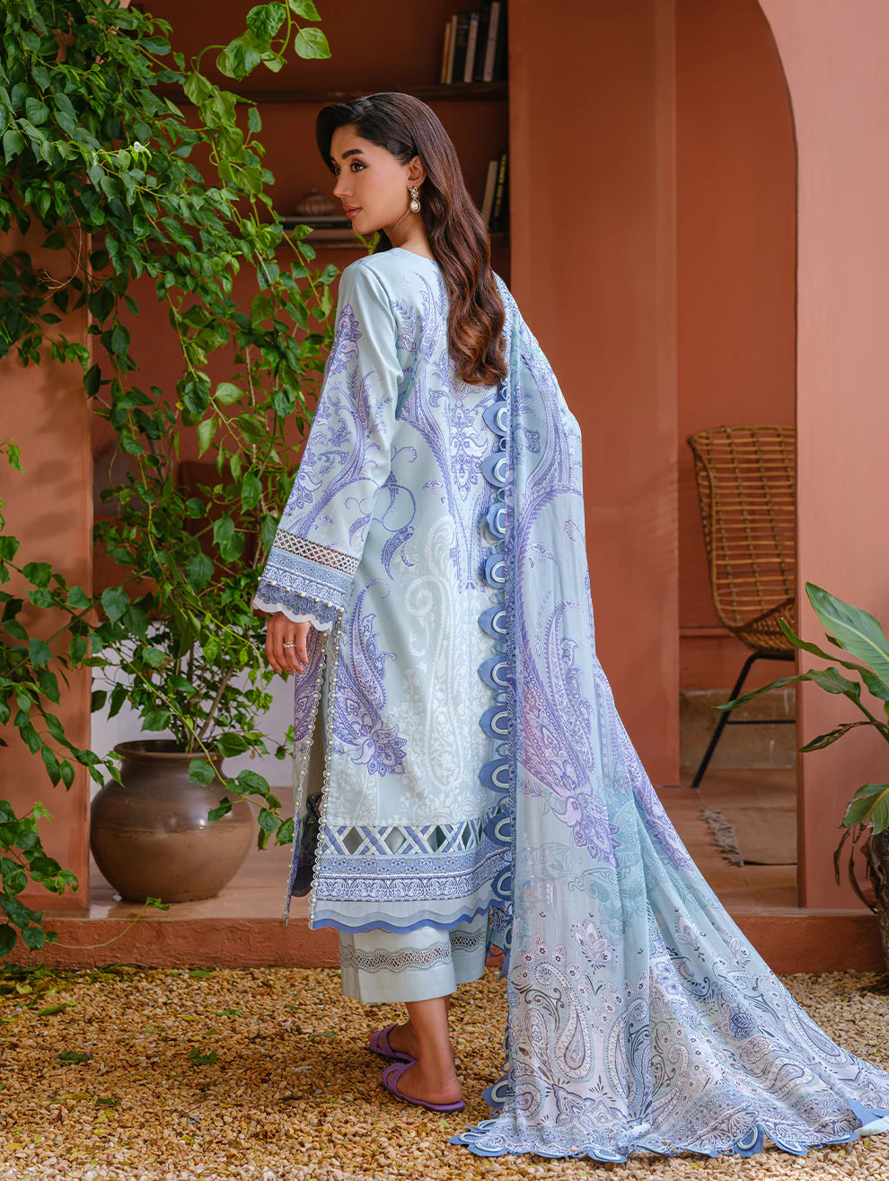 Jade Urbane Embroidered Cambric Lawn Collection 2025 - 20896 A