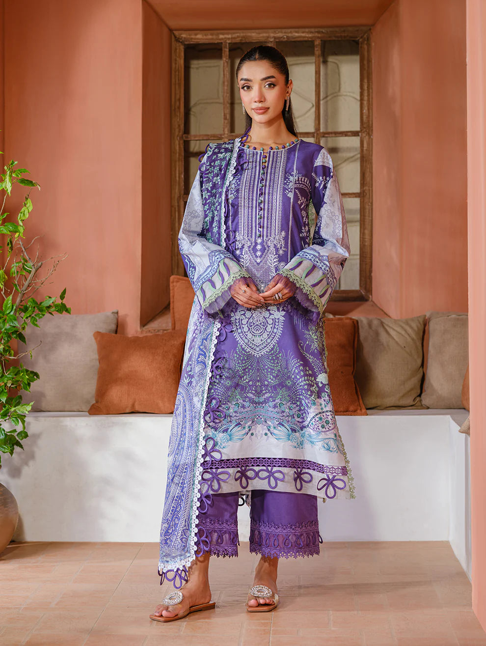 Jade Urbane Embroidered Cambric Lawn Collection 2025 - 20900 A