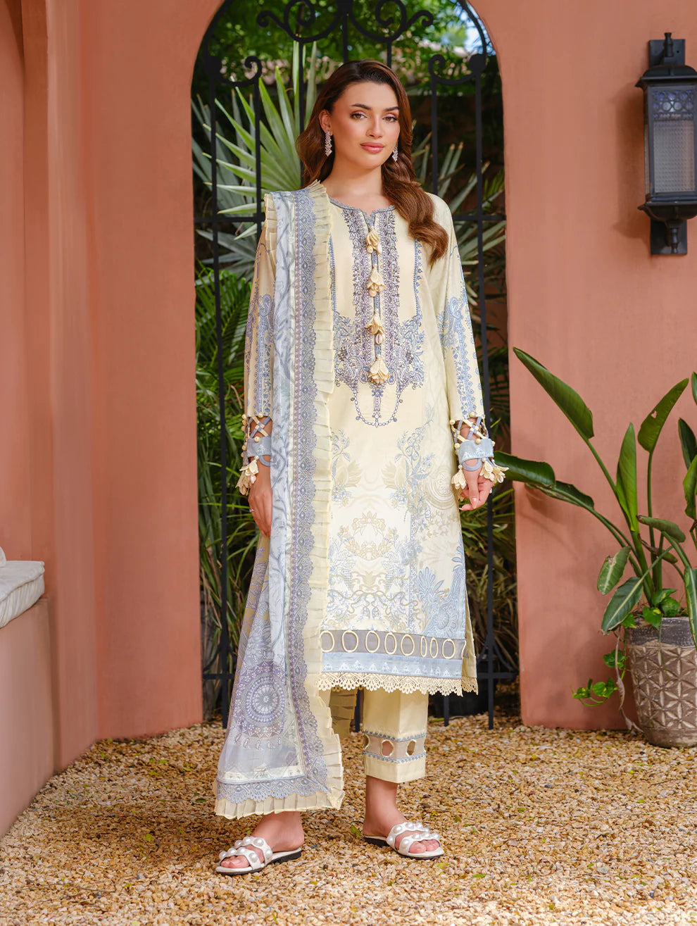 Jade Urbane Embroidered Cambric Lawn Collection 2025 - 20901 A