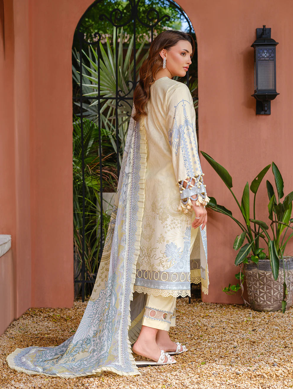 Jade Urbane Embroidered Cambric Lawn Collection 2025 - 20901 A