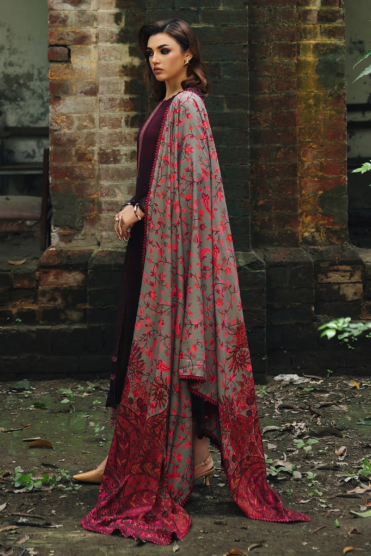 Charizma Combination Embroidered Linen Collection 2025 - CC25 - 17