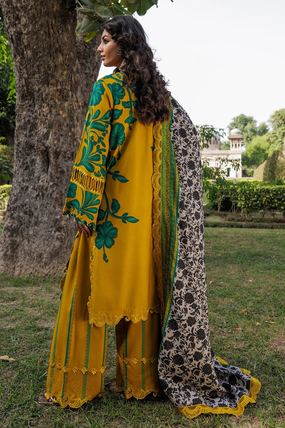 Charizma Combination Embroidered Linen Collection 2025 - CC25 - 11