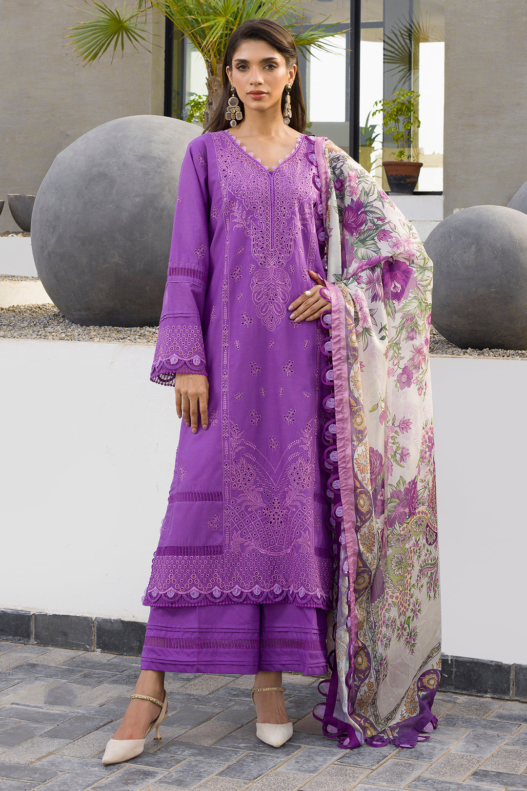 Zellbury Chikankari Unstitched Lawn Collection 2025 - 0077