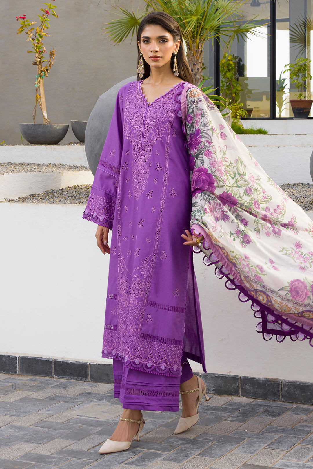 Zellbury Chikankari Unstitched Lawn Collection 2025 - 0077