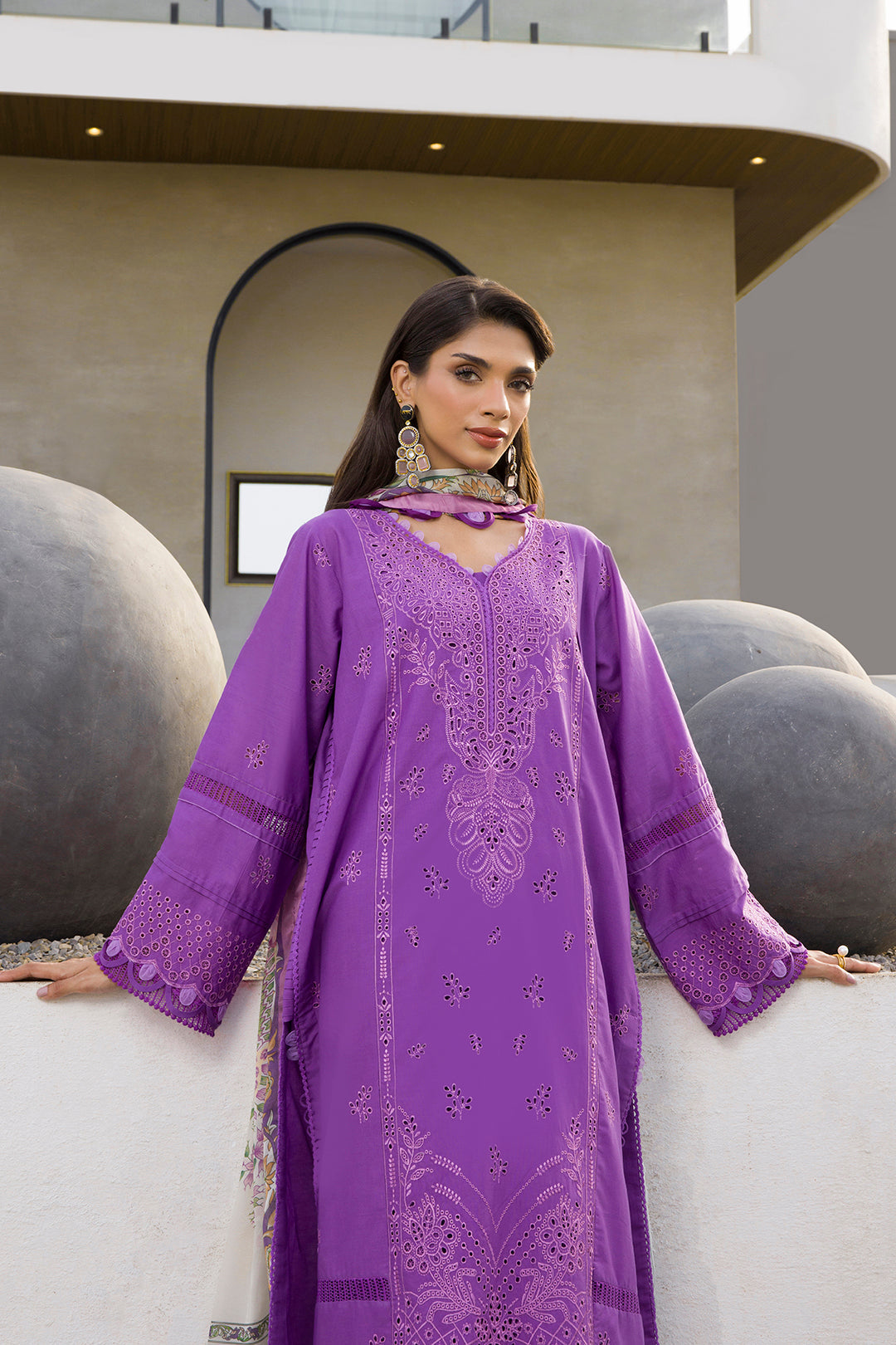 Zellbury Chikankari Unstitched Lawn Collection 2025 - 0077