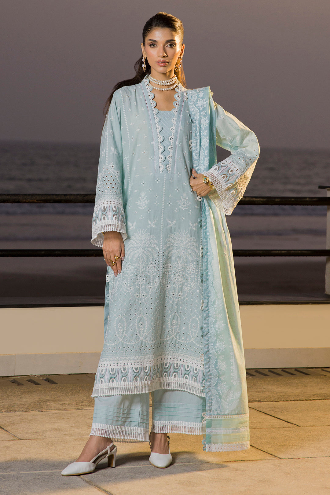 Zellbury Chikankari Unstitched Lawn Collection 2025 - 0079