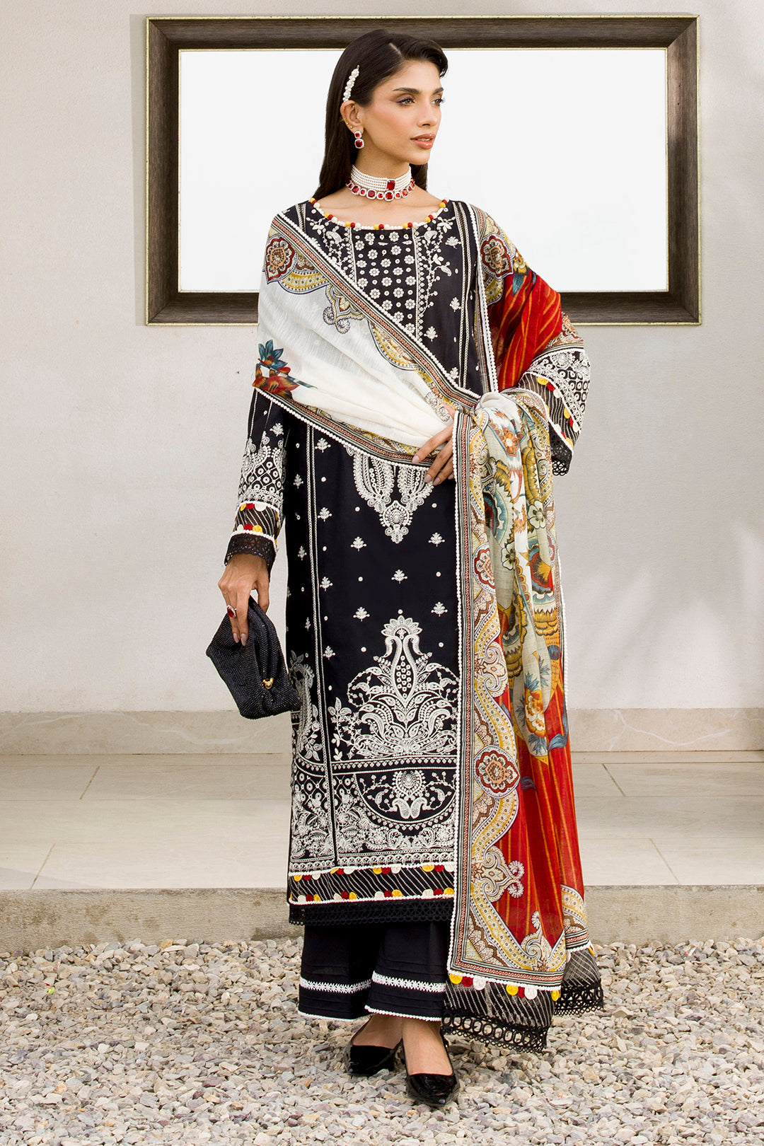 Zellbury Chikankari Unstitched Lawn Collection 2025 - 0080
