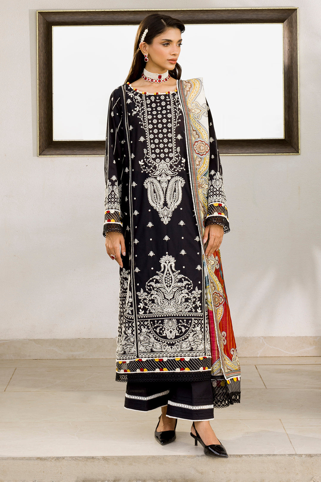 Zellbury Chikankari Unstitched Lawn Collection 2025 - 0080