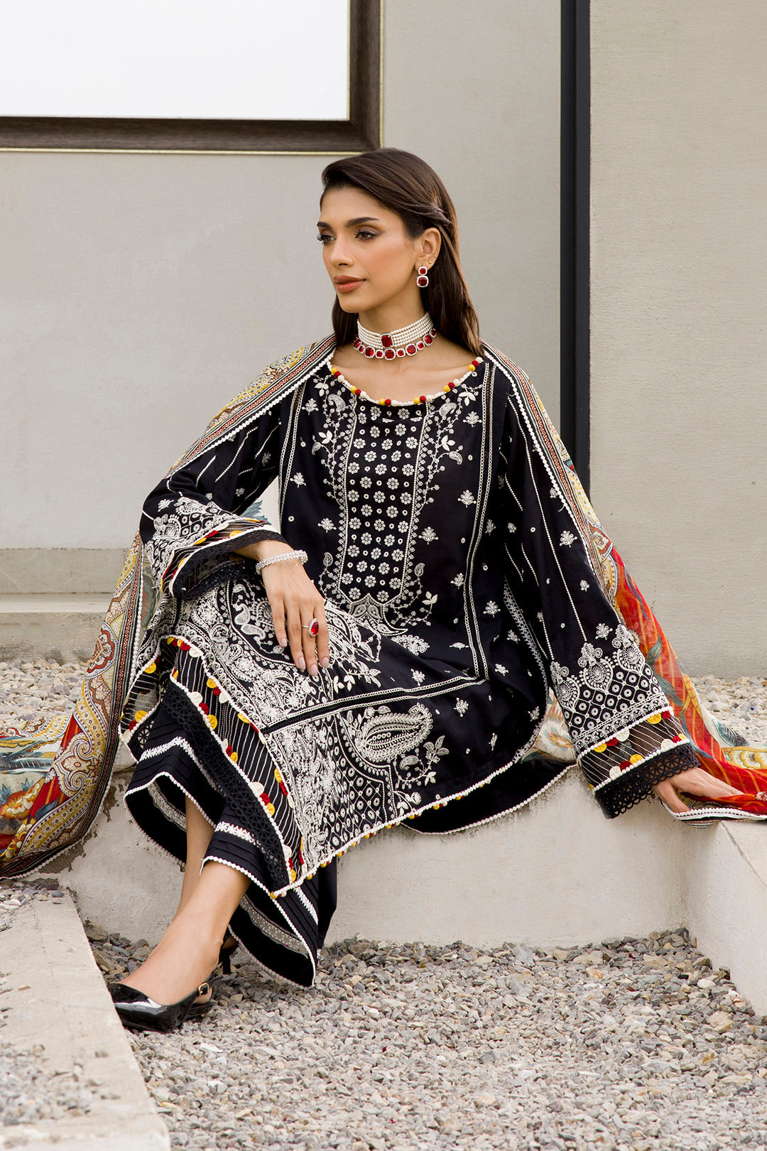 Zellbury Chikankari Unstitched Lawn Collection 2025 - 0080