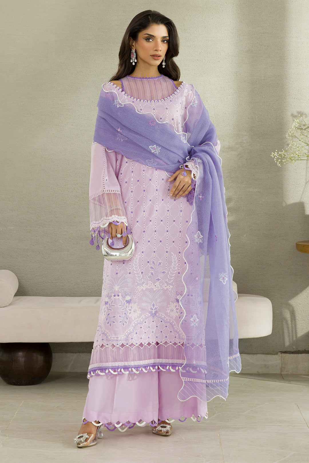 Zellbury Chikankari Unstitched Lawn Collection 2025 - 0082