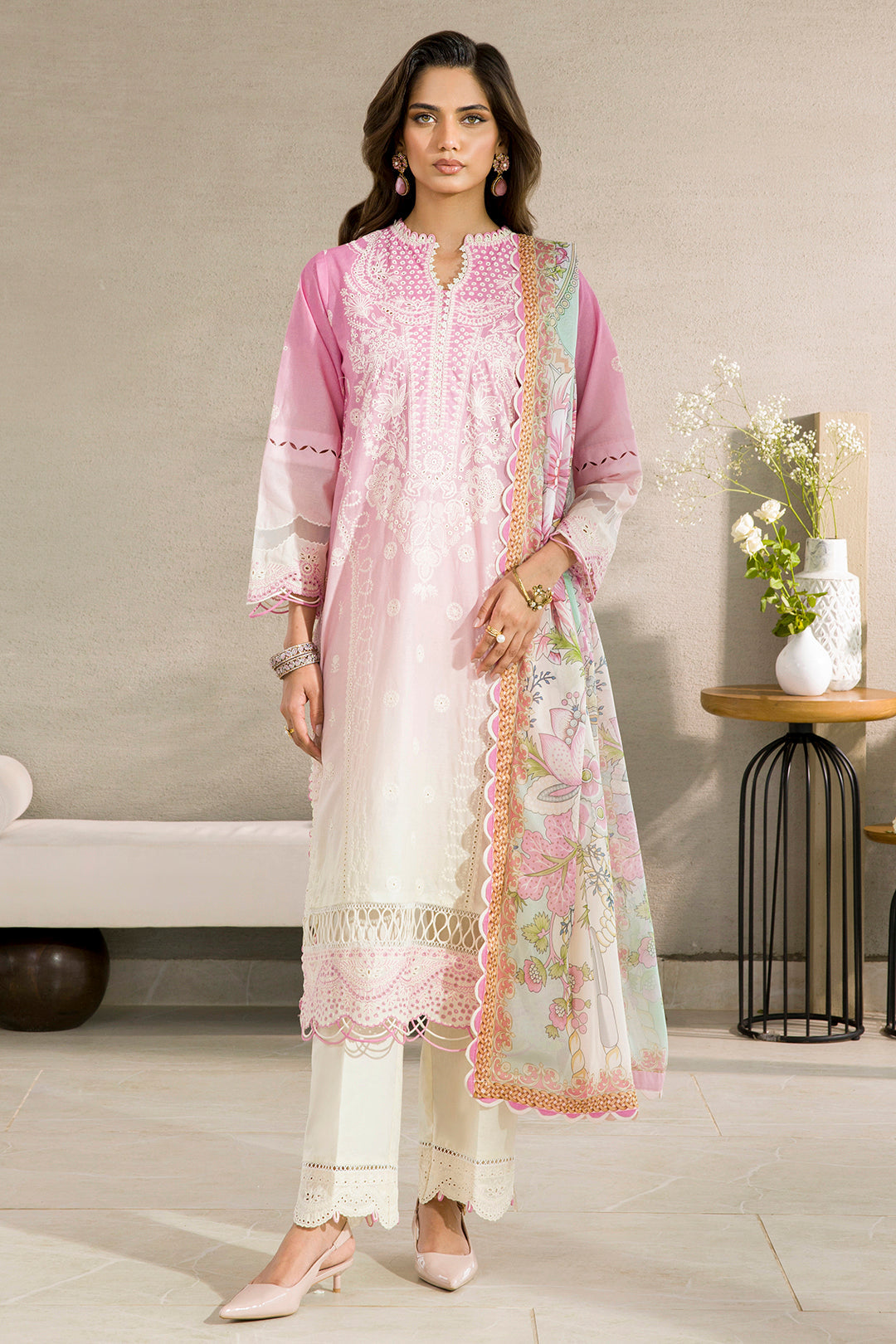 Zellbury Chikankari Unstitched Lawn Collection 2025 - 0083
