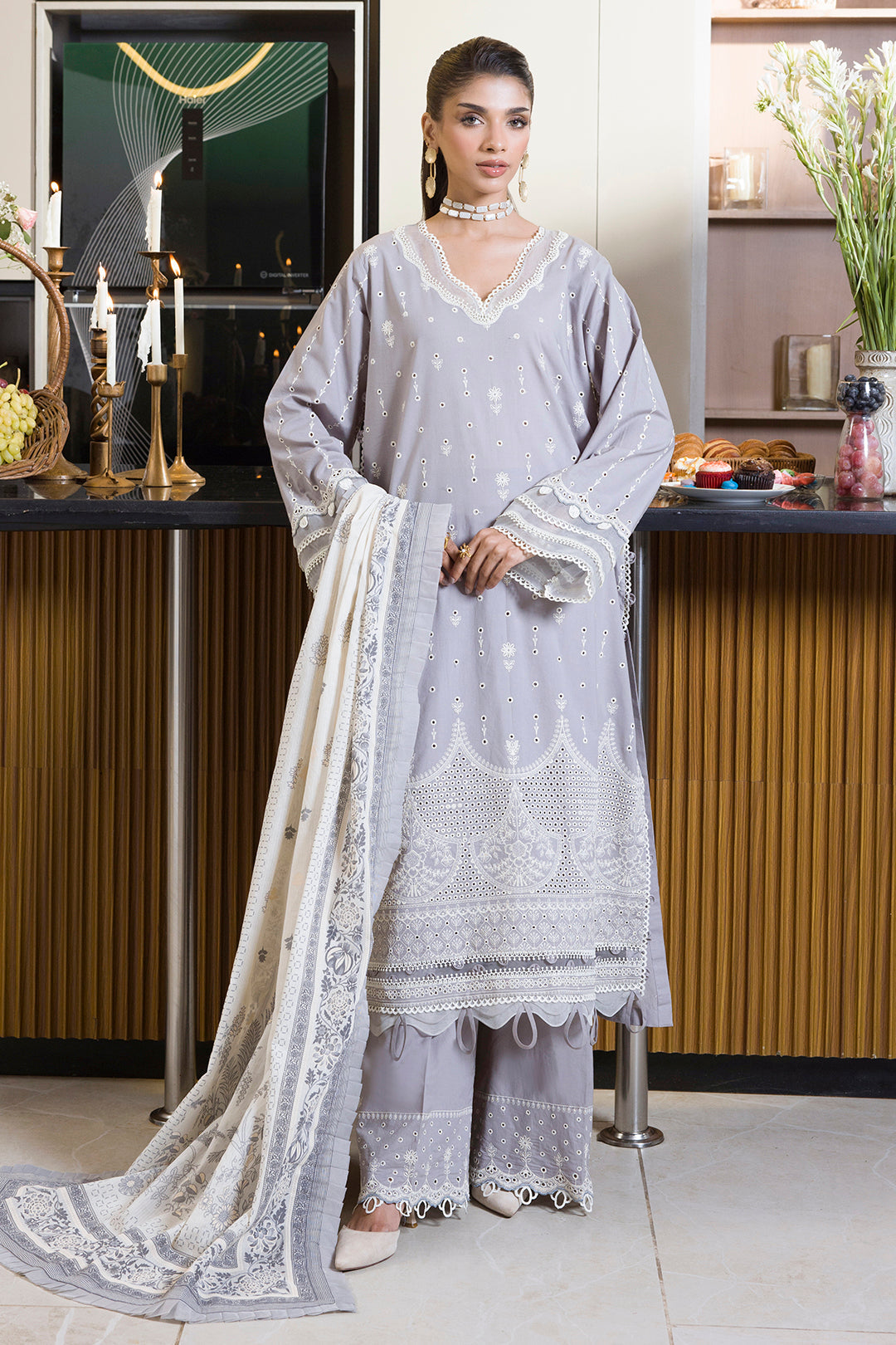 Zellbury Chikankari Unstitched Lawn Collection 2025 - 0069