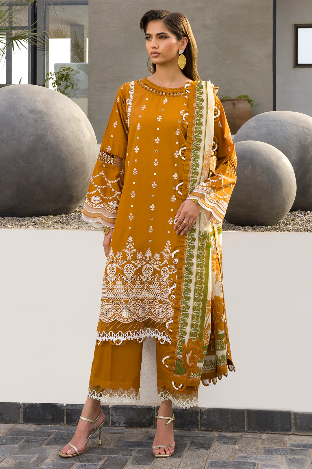 Zellbury Chikankari Unstitched Lawn Collection 2025 - 0074