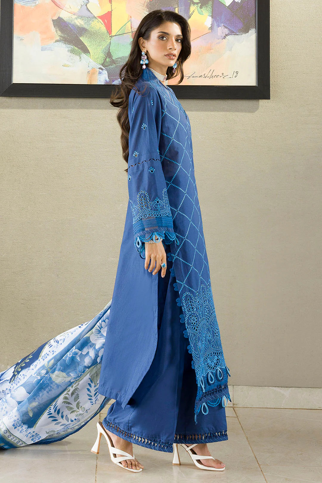 Zellbury Chikankari Unstitched Lawn Collection 2025 - 0076