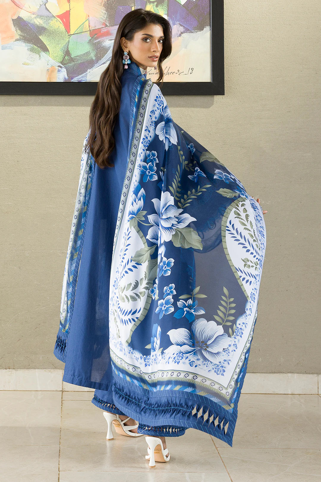 Zellbury Chikankari Unstitched Lawn Collection 2025 - 0076