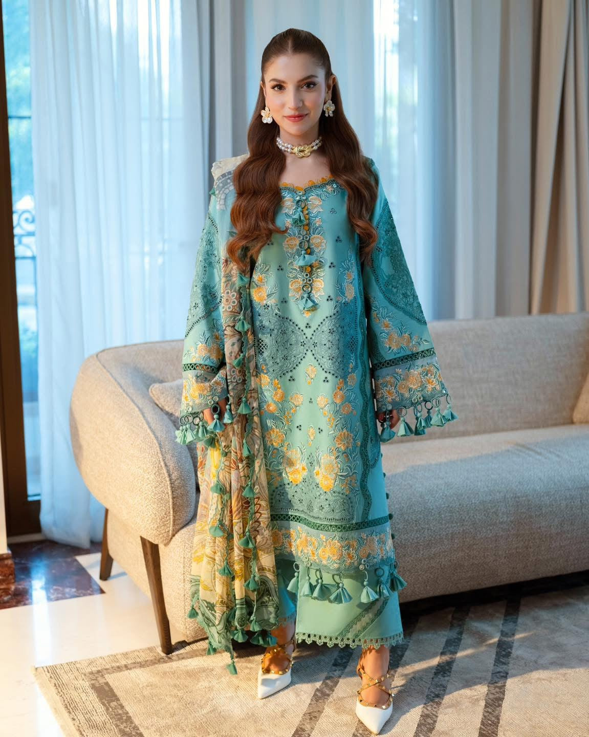 Jade Ombré Starlet Lawn Collection - 20825