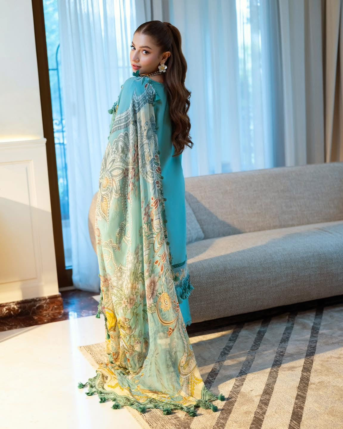 Jade Ombré Starlet Lawn Collection - 20825