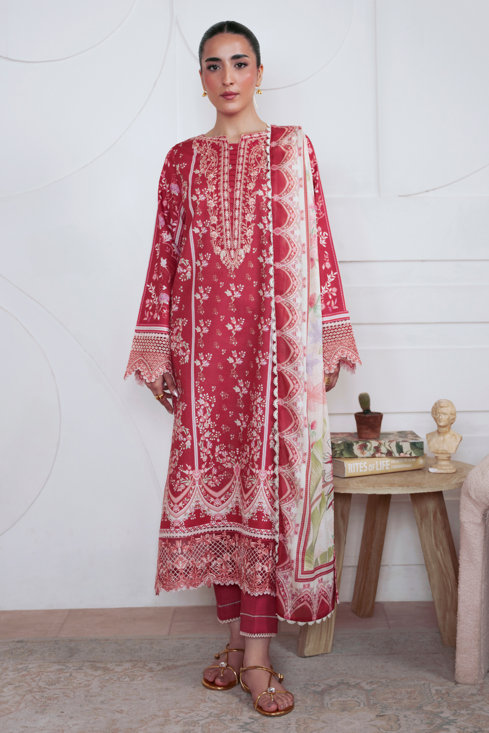 Aabyaan Print Luxe Lawn Collection 2026 - Rivah - AP-08