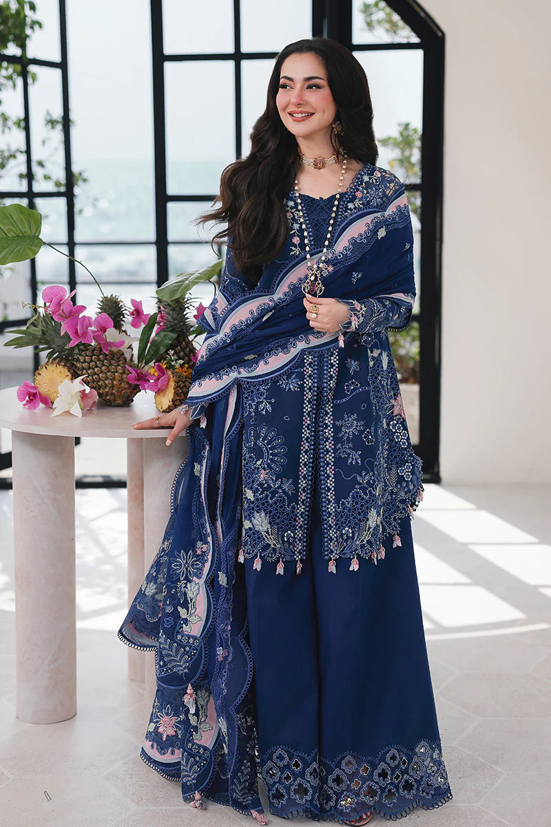 Qalamkar Sahil Luxury Lawn Collection 2026 - Esma - SA-16