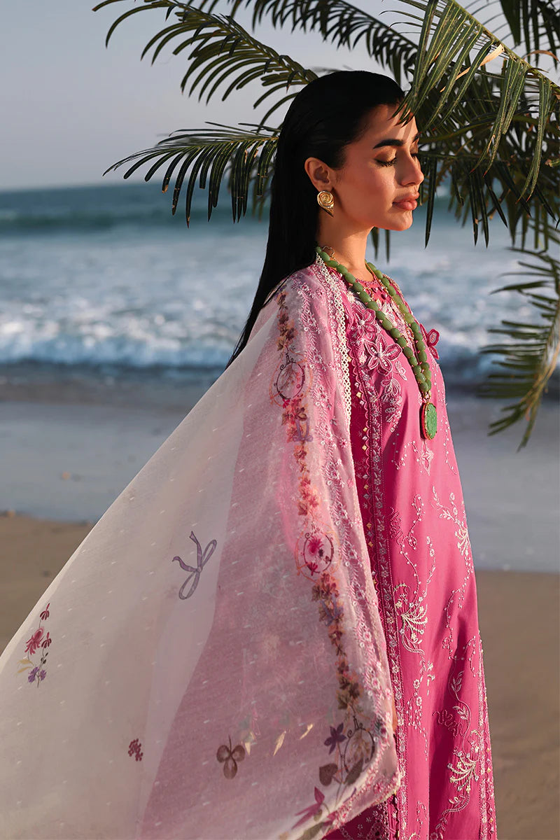 Qalamkar Sahil Luxury Lawn Collection 2026 - Tara - SA-13