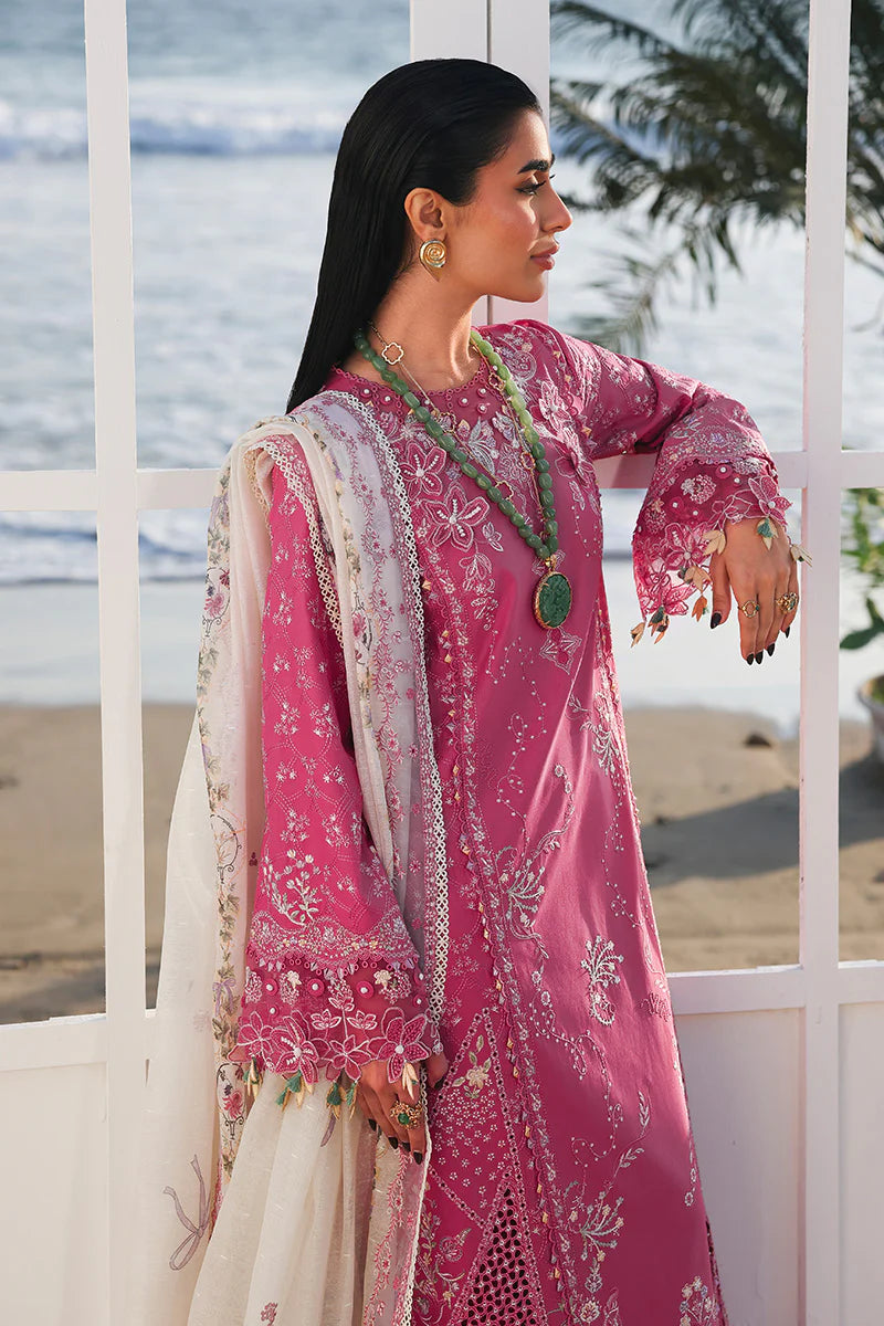 Qalamkar Sahil Luxury Lawn Collection 2026 - Tara - SA-13