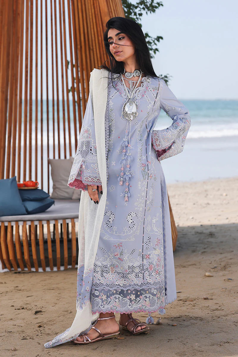 Qalamkar Sahil Luxury Lawn Collection 2026 - Zayna - SA-08