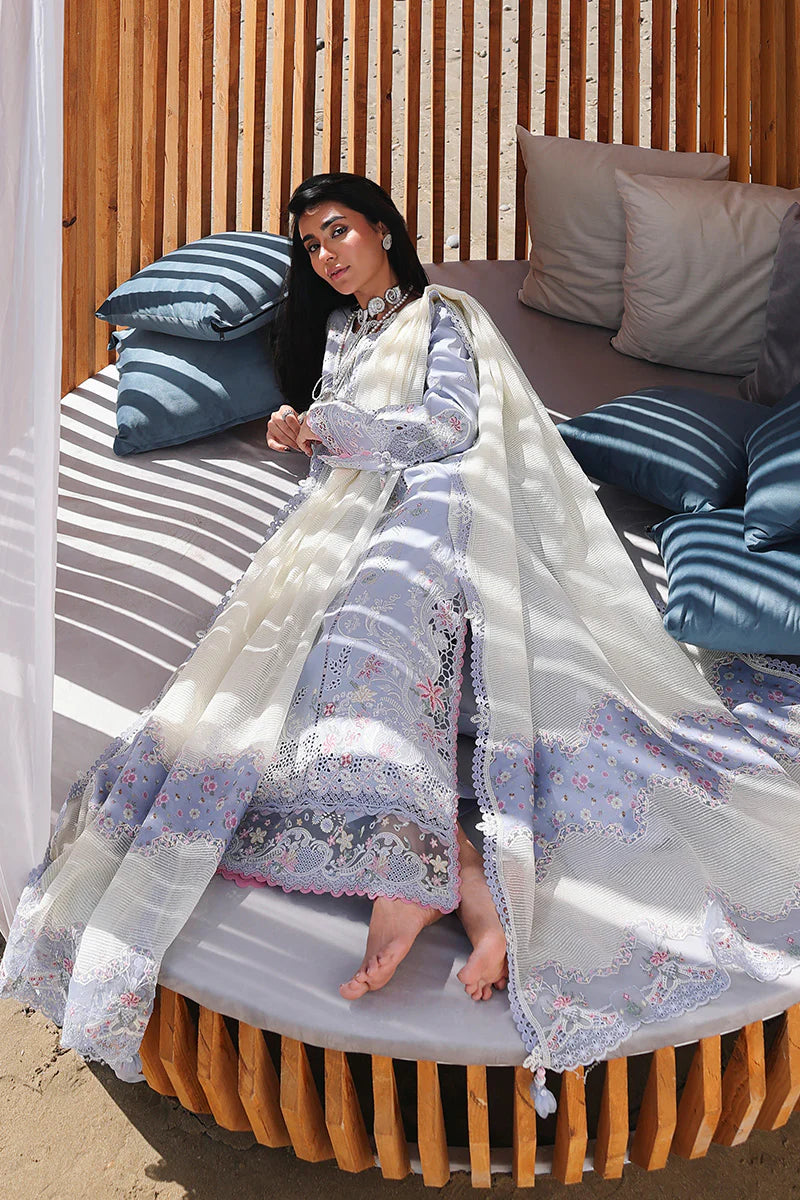 Qalamkar Sahil Luxury Lawn Collection 2026 - Zayna - SA-08