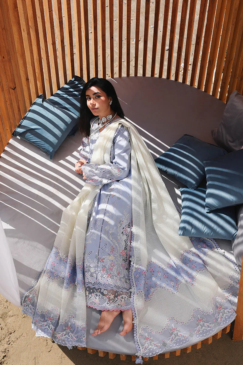 Qalamkar Sahil Luxury Lawn Collection 2026 - Zayna - SA-08