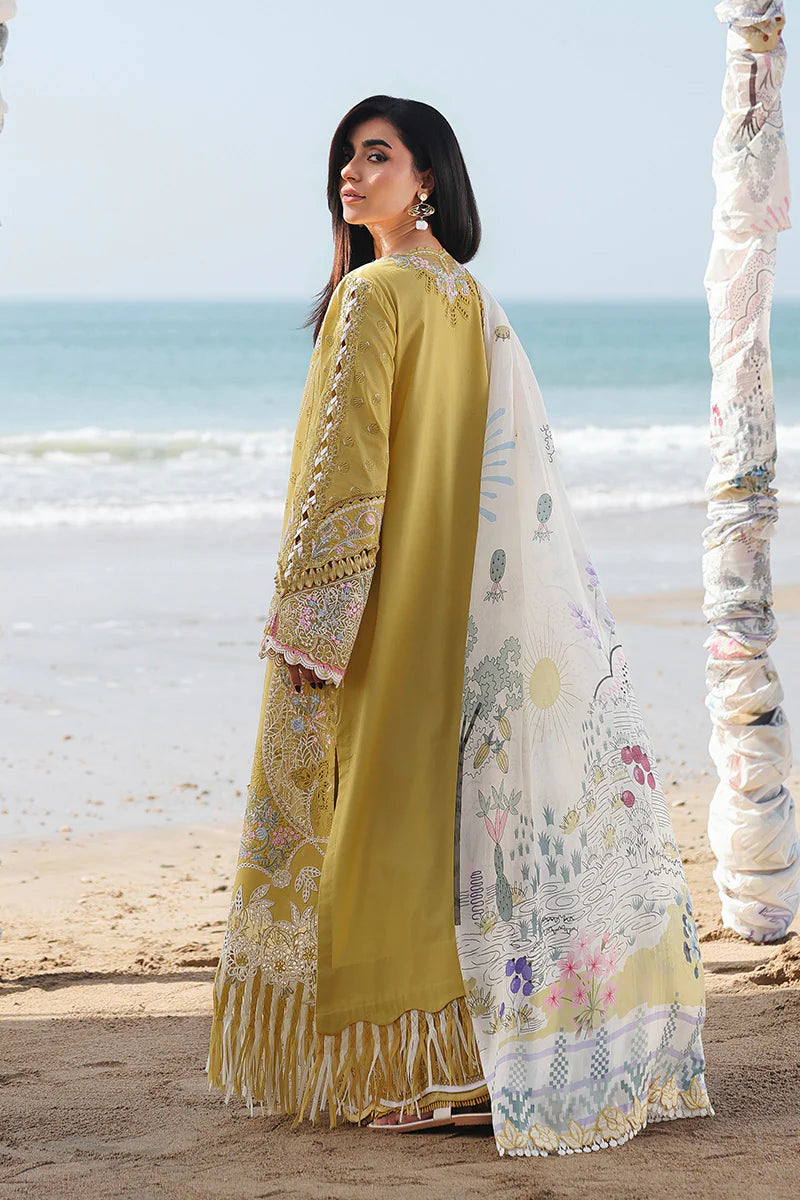 Qalamkar Sahil Luxury Lawn Collection 2026 - Hira - SA-07