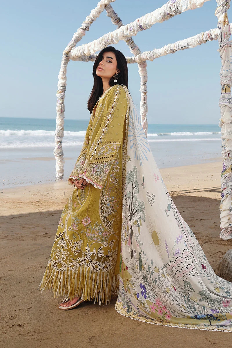 Qalamkar Sahil Luxury Lawn Collection 2026 - Hira - SA-07