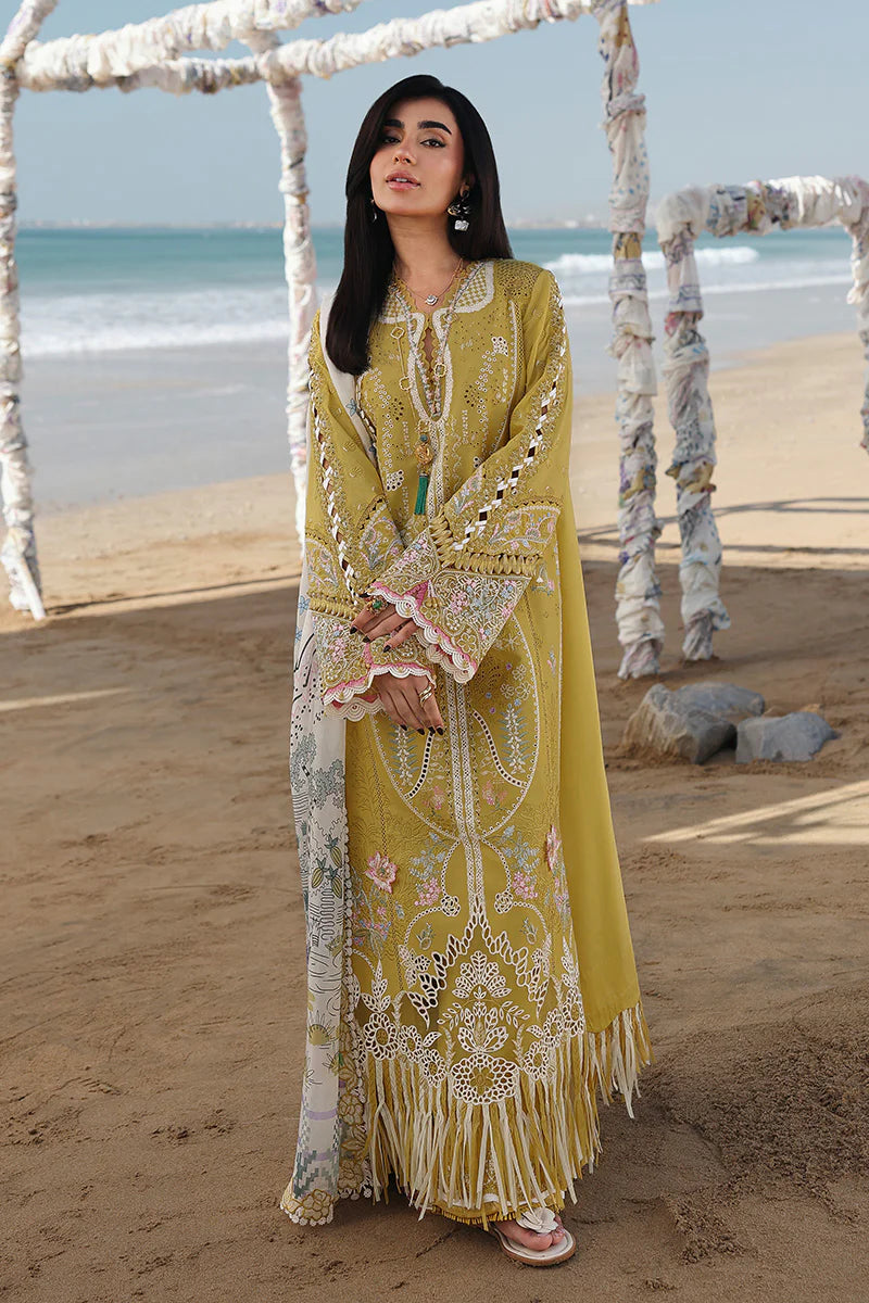 Qalamkar Sahil Luxury Lawn Collection 2026 - Hira - SA-07