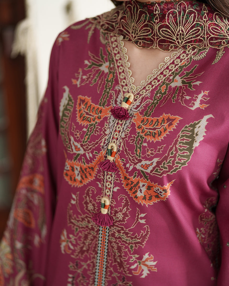 Roheenaz Whispered Florals Lawn Collection 2026 - Floral Garden