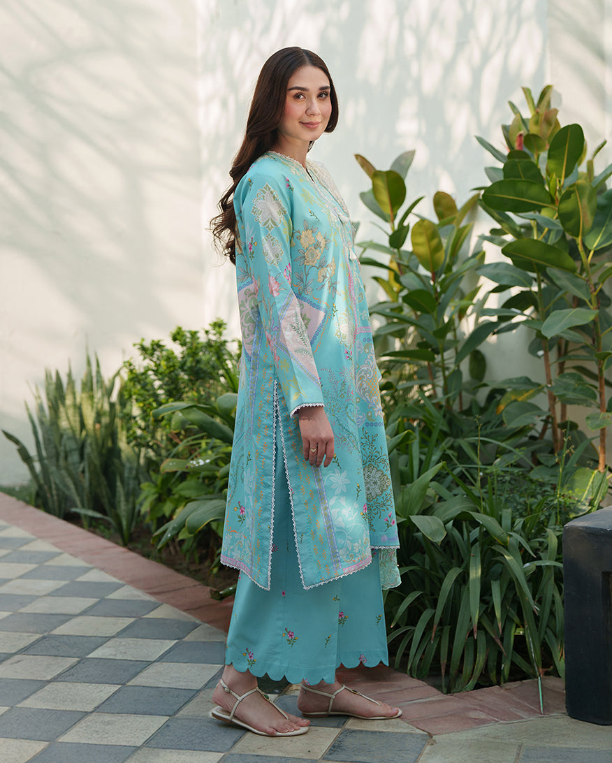 Roheenaz Whispered Florals Lawn Collection 2026 - Petal Hush