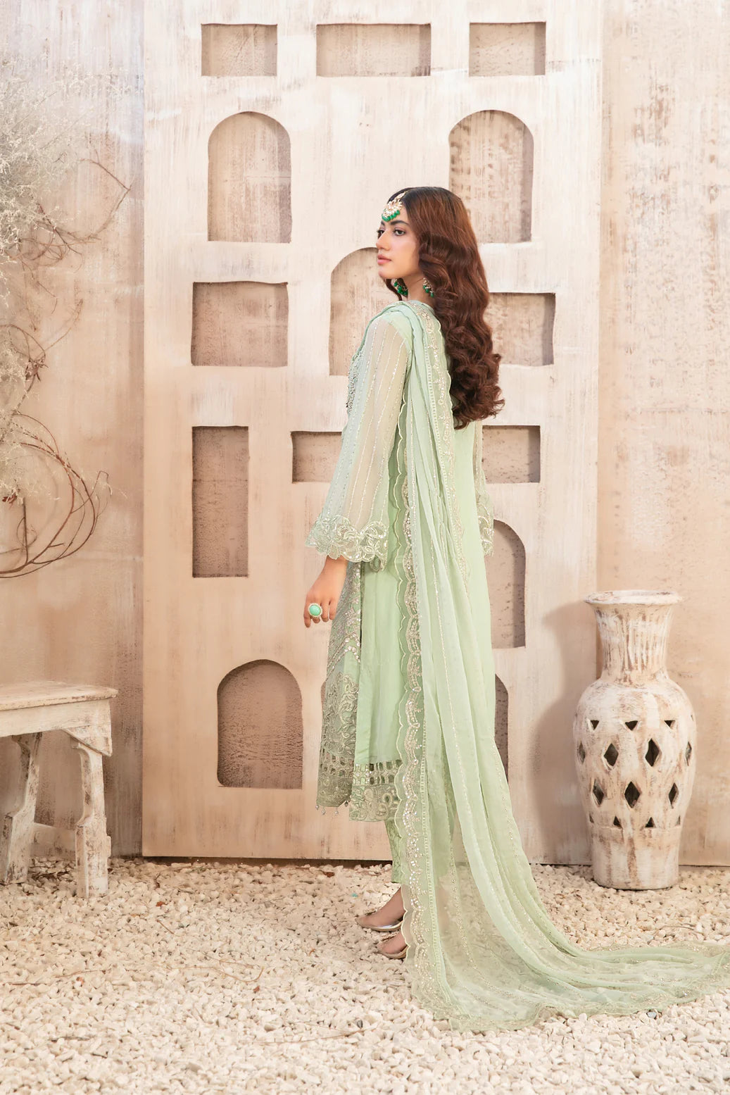 Tawakkal elifnur semi stitched party wear chiffon suits - D5224