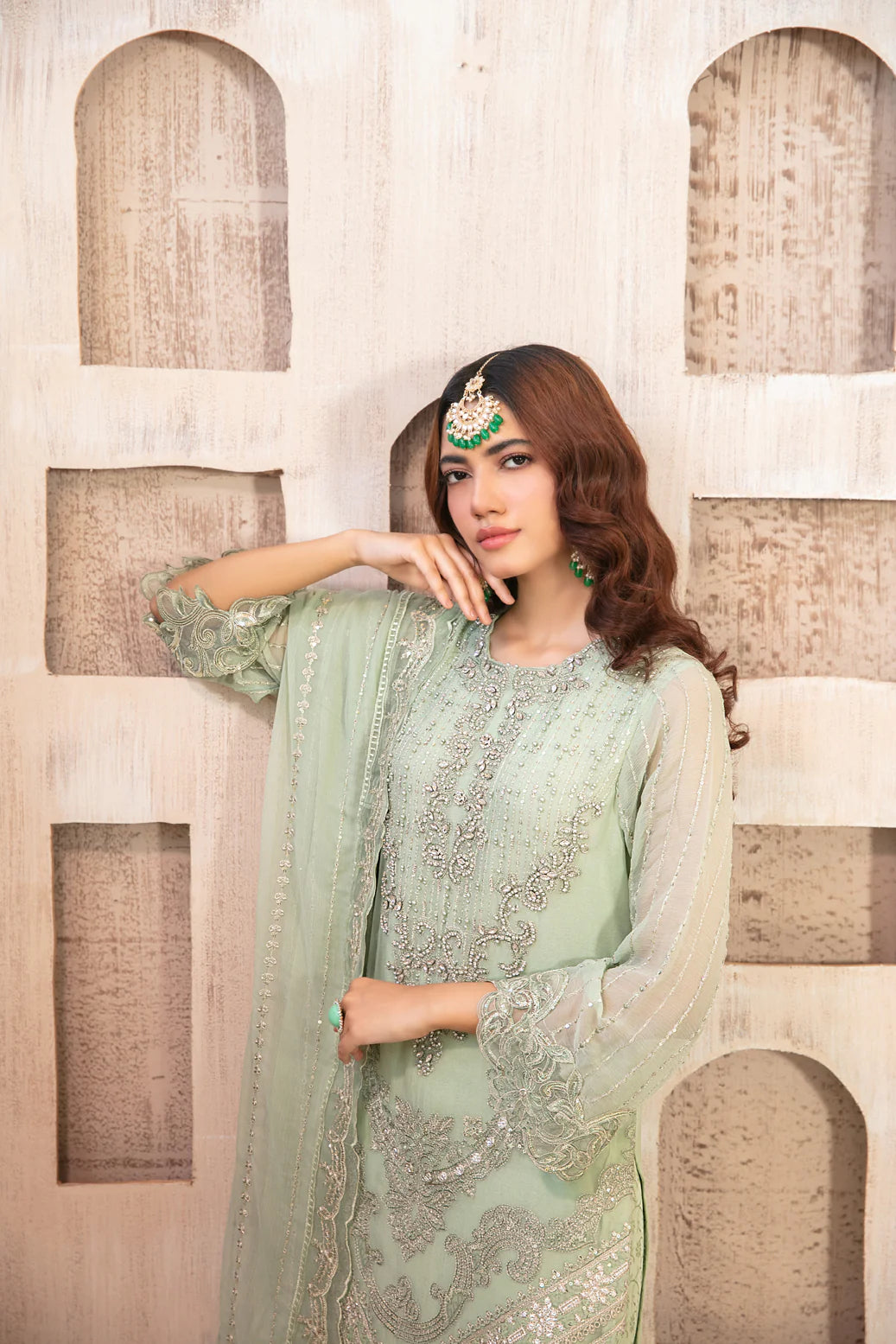 Tawakkal elifnur semi stitched party wear chiffon suits - D5224