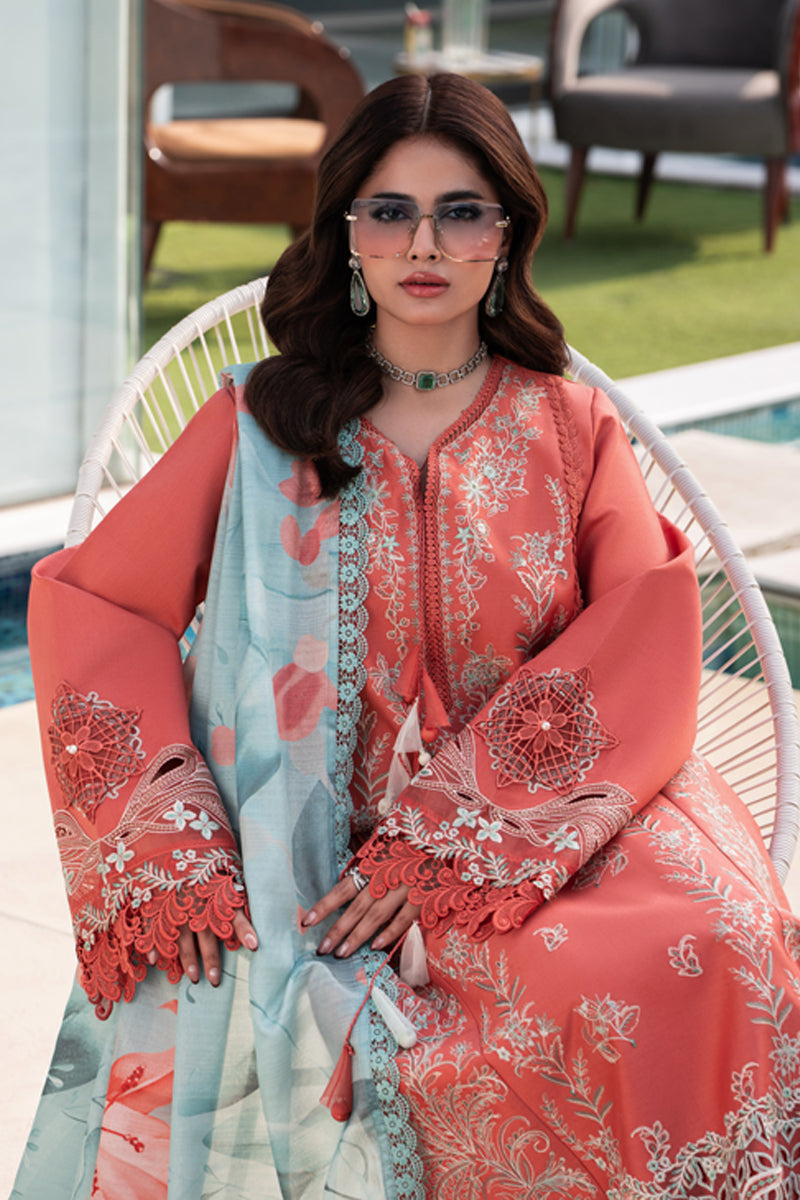 Rangrasiya Carnation Eid Edit Lawn Collection 2026 - Leeza