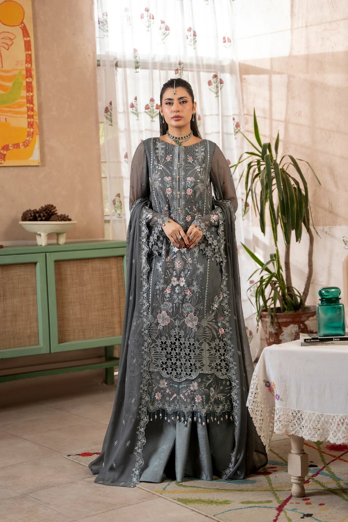 Aura by Zebtan Chiffon Handwork Collection Vol - 03 - Design - 09